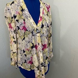 💥💥 Chico’s silk tunic top blouse medium sz 1